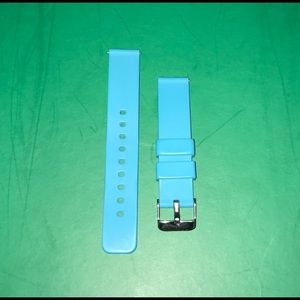 Aqua Silicone Watch Strap